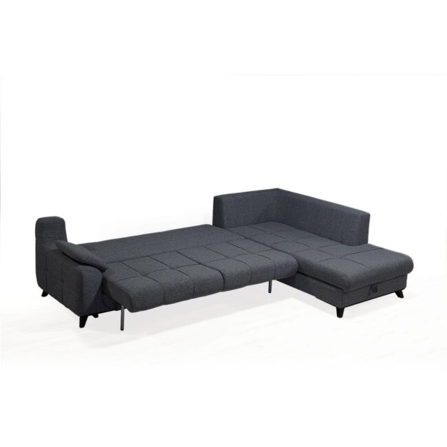Damla Sofa Corneer with Pouf - Image 4
