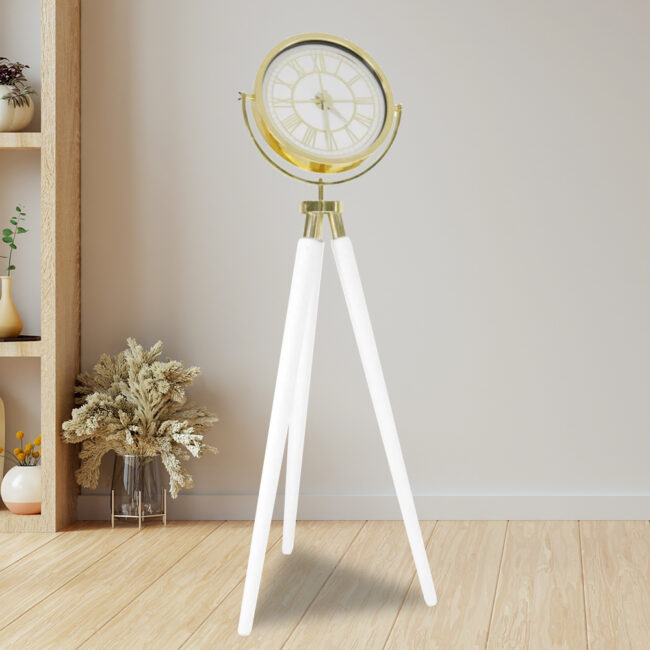 Clock Floor Standing (White)