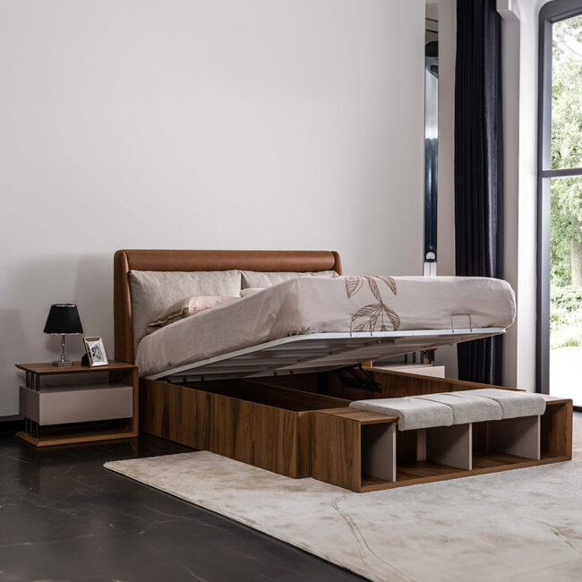 Gizza Bedroom Set with Wardrobe - Image 2