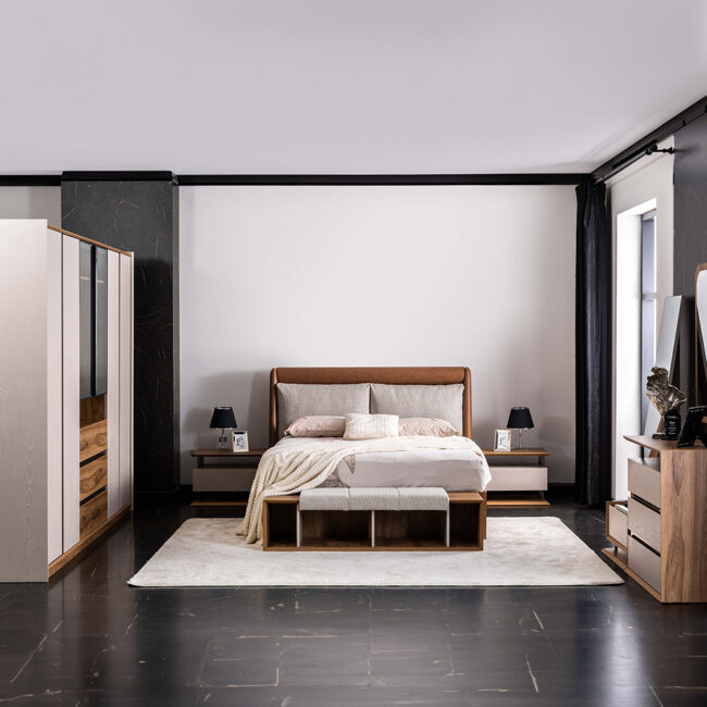 Gizza Bedroom Set with Wardrobe - Image 11