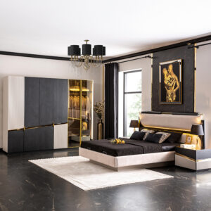 Lines Bedroom Set with Wardrobe