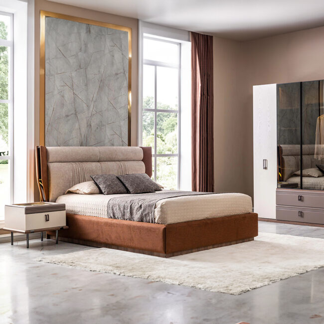 Petra Bedroom Set with Wardrobe