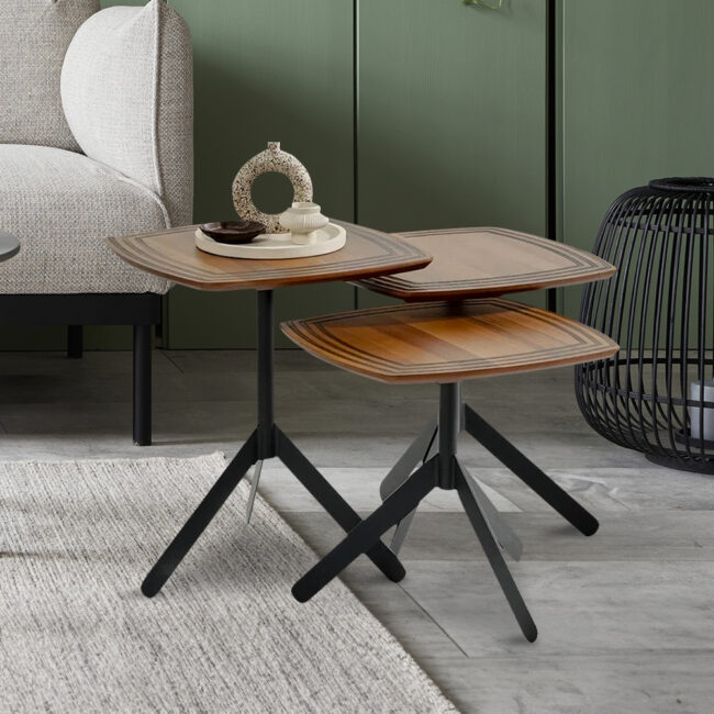 Tolix 3 Nest of Table