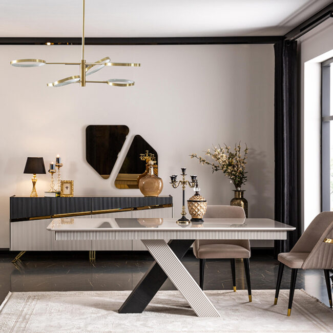 Lines Dining Set 6-Seater - Image 4