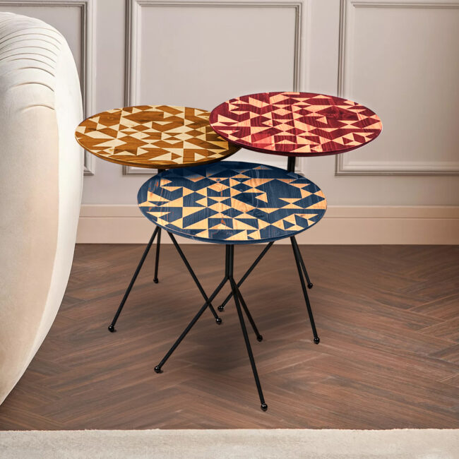 Lagoz 3 Nest of Table Colors