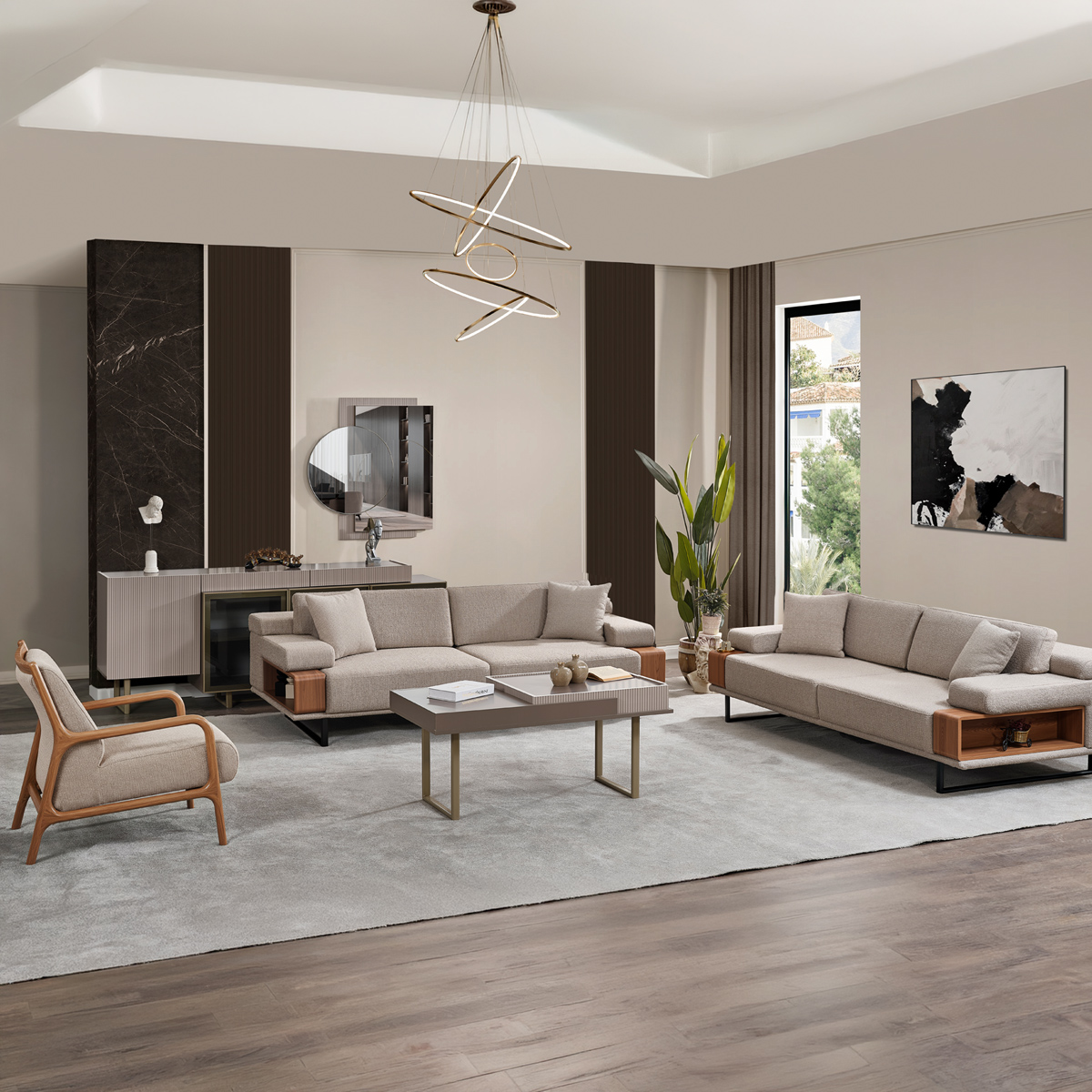 Atlas Sofa Set 3+3+1