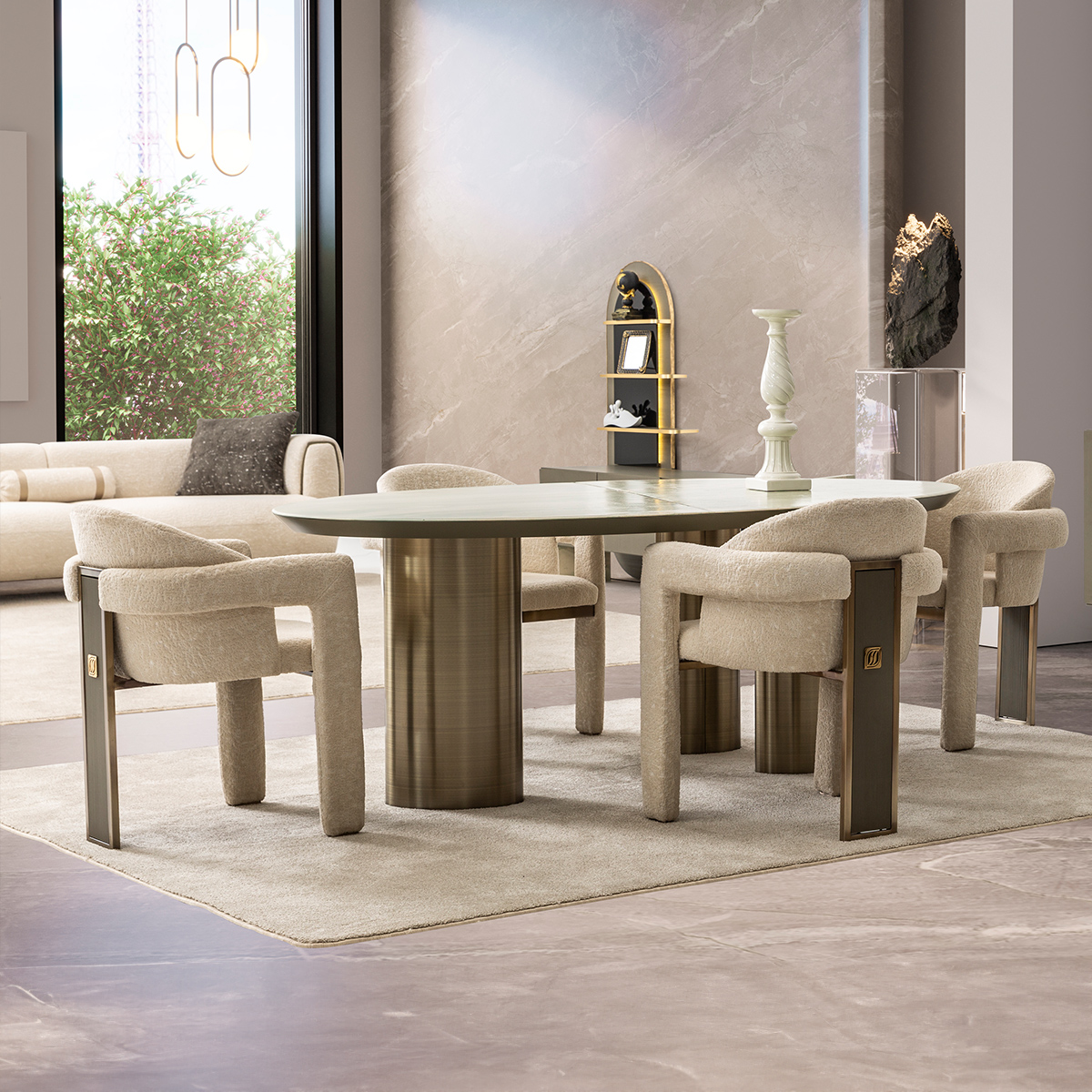 DaVinci Dining Table with 8 chairs